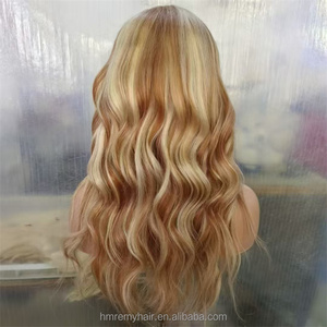 100% European 10'-30' Human Hair Wigs Pre-Plucked Highlight #6 Blonde for Lace Frontal Loose Deep Body <strong>Wave</strong> Small <strong>Cap</strong> Size Long - Product Image 6