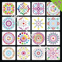 Pochoir Mandala Réutilisable pour Peinture DIY – Idéal pour Murs, Sols, Carrelages, Meubles en Bois, Toiles, Décoration Artistique et Artisanat