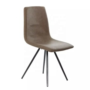 Ghế quầy bar giả da cổ điển 2026 với chân gỗ, ghế ăn - Product Image 1