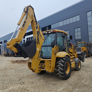 Backhoe máy xúc cargador 4WD bánh xe 388 Retro Pala backhoe loader với rops cabin - Product Image 1