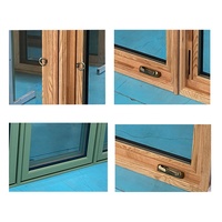 Ventana Abatible de Aluminio y Madera PENJOY, Resistente, con Aislamiento Térmico y Acústico, para Baño