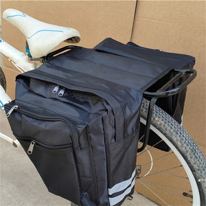 Sacoche de vélo multifonctionnelle imperméable unisexe pour porte-bagages arrière avec fermeture éclair – Vente en gros usine - Product Image 1