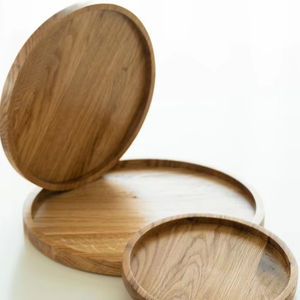 Bandeja de Madera Pulida de Estilo Rústico y Ecológico, Forma Personalizada, Hecha a Mano, Decoración del Hogar de Alta Calidad a Bajo Precio - Product Image 1