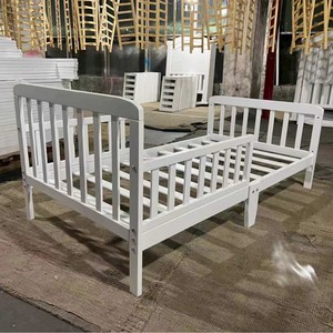 Culla in Legno Massello Stile Cinese Moderno 2026, <span class=keywords><strong>Lettino</strong></span> per Neonati Multifunzionale Pieghevole e <span class=keywords><strong>Portatile</strong></span>, Letto Grande Componibile per Bambini - Product Image 2