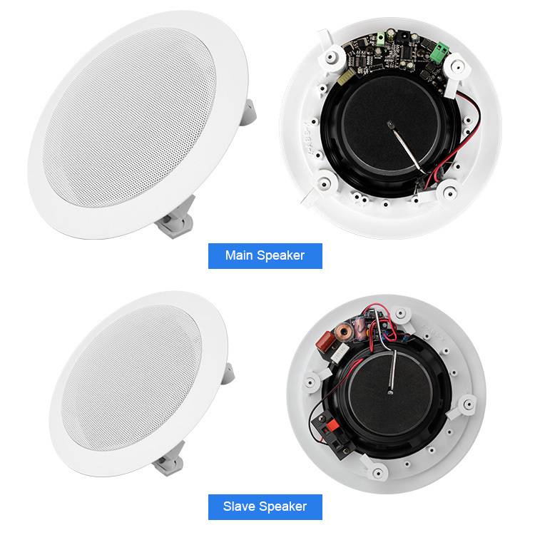 AS2 2 Pcs 20w 30w 40w Bt Ceiling 5.25/6.5/8 Inch Active Coaxial Speaker · image 3