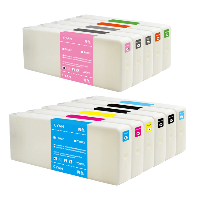 T8041-T8049 Compatible for Ink Cartridges Set 11 for Epson P6000 P7000 P8000 P9000 700ML/PC for Epson High Quality and Durable