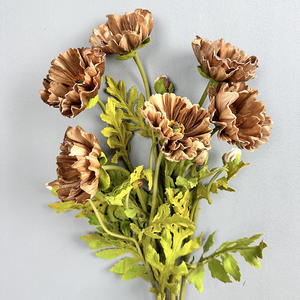 ดอกป๊อปปี้สี<span class=keywords><strong>แดง</strong></span> PU สัมผัสเหมือนจริง 2 หัว ขายส่ง สำหรับตกแต่งบ้าน ปีใหม่ วันวาเลนไทน์ วันแม่ วันคริสต์มาส งานแต่งงาน - Product Image 4