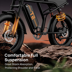 [Stock UE, États-Unis, Royaume-Uni] Livraison rapide en 3 à 7 jours URLIFE T2 Moteur puissant 500W 48V 15,6 Ah Pneus larges 45 km/h Vélo électrique 20 pouces 75-85 km - Product Image 6