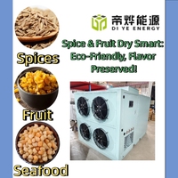 Energiezuinige warmtepomp droogoven commerciële dehydrator voor inktvis, octopus, garnalen, mosselen, fruit, zeevruchten, specerijen