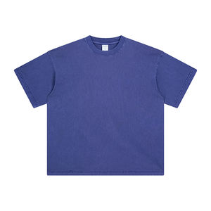 T-shirt da <span class=keywords><strong>uomo</strong></span> oversize a maniche corte, stile vintage americano personalizzato, 250 g/m², con bordi effetto consumato e lavaggio vintage, all'ingrosso - Product Image 5