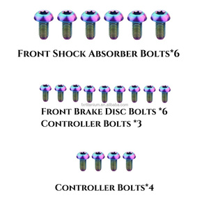공장 가공 컬러풀 티타늄 볼트 업그레이드 키트 서론 울트라 비용 - Product Image 2