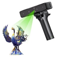 Scanner 3D portable Creality Otter Lite sans fil, précision de 0,05 mm, anti-vibrations, scanner d'impression 3D, batteries lithium-ion incluses