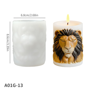 Moule en silicone DM1327 Roi Lion pour bougies, ornement d'aromathérapie, moule en silicone animal pour bougies parfumées, fabrication de pierres diffuseuses en gypse - Product Image 6