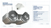 Système de sonorisation suspendu pour discothèque OCTO212, double haut-parleur large bande de 12 pouces, 1100 W RMS