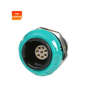 BEXKOM PK Größe 1P <span class=keywords><strong>2</strong></span> bis 14 Vergoldete Pins Weiblicher Push-Pull-Verbinder mit Verriegelung Kostengünstiger IP50 Vibrations- und Korrosionsbeständiger Kunststoffstecker - Product Image 1