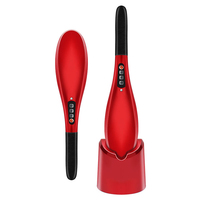 ONEYAYA Schwarzer ABS Handmassagehammer mit Wärme und Vibration für Rücken/Nacken/Schulter-Massage - Muskelschmerz-Linderung Tragbares Design