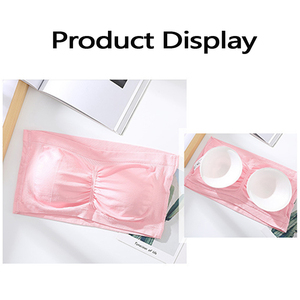 <span class=keywords><strong>Reggiseno</strong></span> a Fascia <span class=keywords><strong>Senza</strong></span> <span class=keywords><strong>Spalline</strong></span> Imbottito Push-up <span class=keywords><strong>Bianco</strong></span> Nero Nude Sexy per Donna Taglie Forti con Seno Abbondante 2025 - Product Image 6