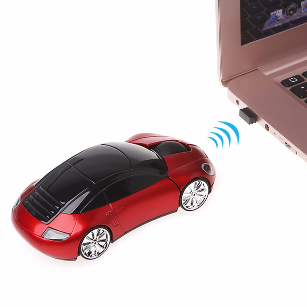Креативный дизайн 2,4 ghz Автомобильная Беспроводная оптическая мышь для ноутбука