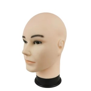 Cabeza de Maniquí Masculina Realista Profesional para Peinar y Exhibir Pelucas, PVC Ecológico con Base Antideslizante - Product Image 1