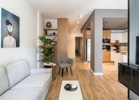 Décoration intérieure personnalisée pour petit appartement, plan d'étage 2D, dessin CAO, service de rendu 3D