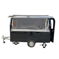Remorque mobile de restauration Remorque entièrement équipée pour bar à jus de fruits café salade Remorque Food Truck avec cuisine complète