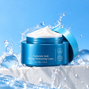 Crème hydratante douce pour le visage contenant de l'acide hyaluronique multi-sources, du squalane et du lysat de ferment de lactobacillus - Product Image 1