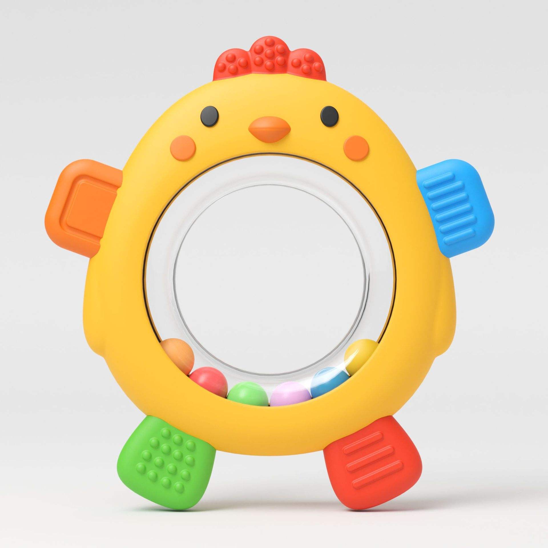 Hochet de poulet teegel-jaune