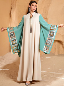 <span class=keywords><strong>Robe</strong></span> de soirée islamique de style modeste pour l'Aïd 2026, <span class=keywords><strong>robe</strong></span> de fête à fleurs, abaya kaftan à manches larges, paillettes, abaya Dubaï, <span class=keywords><strong>robe</strong></span> musulmane - Product Image 2