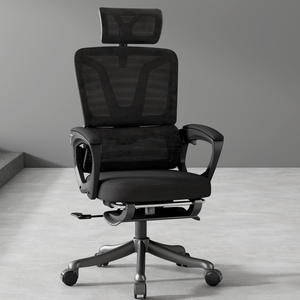 Silla ergonómica de oficina de malla, sillón de juego con espalda móvil ajustable, color negro personalizado - Product Image 6