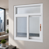 Fenêtre coulissante en aluminium à rupture de pont thermique, profil 6063-T5, double vitrage pour villa et patio, certifiée CE, à haute efficacité énergétique