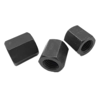 Mur Baut Hexagonal Baja Karbon Kekuatan Tinggi, Lapis Seng/Oksida Hitam Kelas 8 10 12 untuk Penggunaan Mesin & Konstruksi