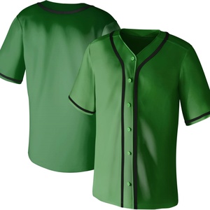 Chemises pour hommes à manches courtes, style hip-hop, décontractées, boutonnées, uniformes, chemises de sport hip-hop, tailles S-XL, maillots de baseball - Product Image 3