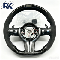Volant sport en cuir et fibre de carbone avec écran LED pour châssis F M235i X5 M3 M5, 3 branches, 40 mm, directement de l'usine