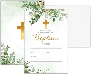 बपतिस्मा निमंत्रण पवित्र आतिथ्य धार्मिक पार्टी निमंत्रण नामकरण नामकरण समारोह निमंत्रण कार्ड
