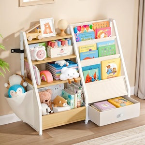 <span class=keywords><strong>Libreria</strong></span> <span class=keywords><strong>Montessori</strong></span> per Cameretta Bambini Scaffale in <span class=keywords><strong>Legno</strong></span> per Giocattoli e Libri - Product Image 1