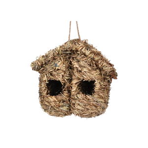 Kolibrie Huis Hand-Geweven Plant Vogel Nest Tuin Decoratie Creatief Dierenpatroon Raam Opknoping Vogelhuisje - Product Image 1