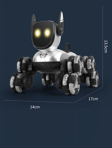 Cane <span class=keywords><strong>Robot</strong></span> Giocattolo in Plastica a Otto Ruote con Telecomando, Vendita all'Ingrosso - Product Image 3