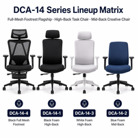 Chaise de bureau ergonomique à dossier haut en maille avec appui-tête, accoudoirs 3D, siège à cadre ouvert, chaises pivotantes pour le bureau à domicile