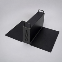 Componentes Electrónicos, Caja Industrial de Aluminio Negra de 19 Pulgadas 2U, con Garantía de Calidad