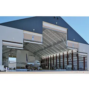 LF新设计预制空间框架结构系统桁架屋面轻钢机库建筑
