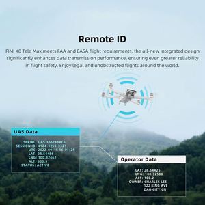 47 นาที 2 แบตเตอรี่ FIMI X8 Tele MAX GPS 3 แกนกันสั่น Combo กล้อง 4K Fimi X8 Pro สำหรับถ่ายภาพ - Product Image 2