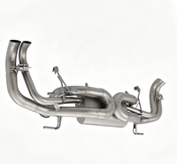 Sistema de Escape Catback RVE para Audi R8 V10 5.2L, Tubos Rectos de Acero Inoxidable sin Válvulas, Nuevo Diseño de Doble X-Pipe, Piezas de Rendimiento Automotriz