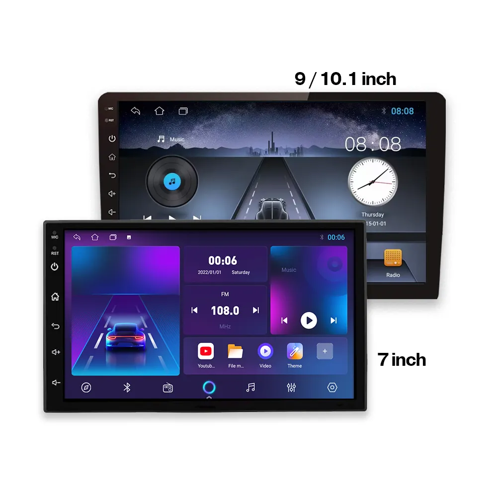 TS7 ucuz toptan Android 13.0 9 inç 2din araba Stereo sistemi navigasyon ayna bağlantı Autoradio Android araba monitör