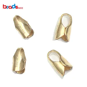 Beadsnice Gold Filled Sieraden Vinden Crimp Eindigt Klemmen Tips Bead Cap Voor Armband Maken Supply ID39988