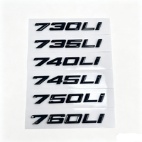 Emblème pour BMW Série 7 740Li 730Li 750Li 760li, insigne arrière, numéro de série, texte de coffre, en ABS, autocollant de voiture