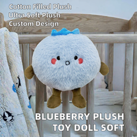 KL Nieuwe Blauwe Bes Pluche Speelgoedpop Superzacht Knuffeltje PP Katoenen Vulling Mesh ODM Aanpasbaar 2-4 Jaar Unisex 11-30cm