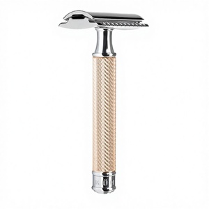 Private Label <b>Men's</b> Stainless Steel Twin Blade Safety Razor Slip-Resistant <b>Bikini</b> Use - Product Image 3