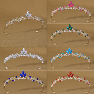 Couronnes et Tiaras en Alliage pour Femmes, Bandeaux de Mariage Nuptiaux, Accessoires de Coiffure de Spectacle, Tiaras pour Enfants, Vente en Gros - Product Image 1