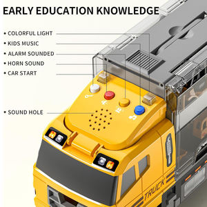 Giocattolo di attrito veicoli da costruzione giocattoli trasportino auto Set di 1:64 Mini modellino in lega di metallo auto bambini ragazzi giocattoli per bambini - Product Image 3