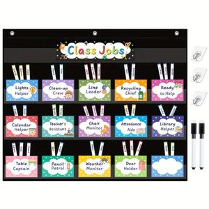 70 Ganchos para Tarjetas de Borrado en Seco para Gestión de Aulas, Tabla de Trabajo, Asistente Educativo, Suministros de Oficina y Escolares - Product Image 1